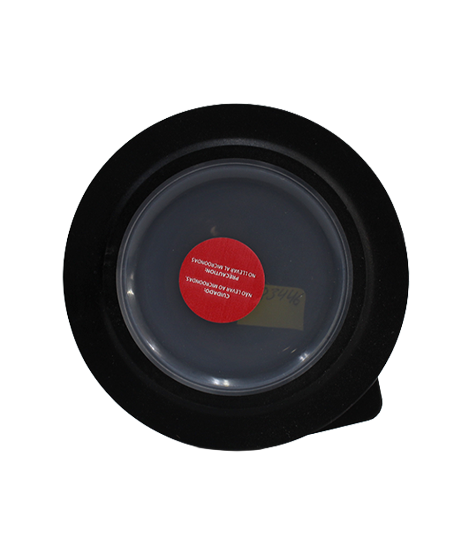 Recipiente 370 Ml Metalizado Plast C/Tapa Transp Red
