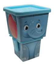 Taza 2 Pcs Plast Dec Animal C/Tapa P/Niños