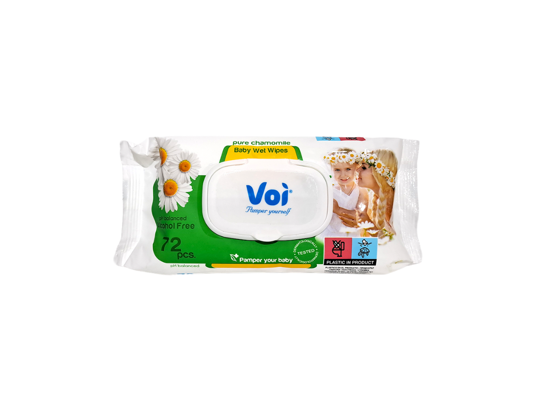 Toallitas Humedas Voi Baby Con Manzanilla 72Uds