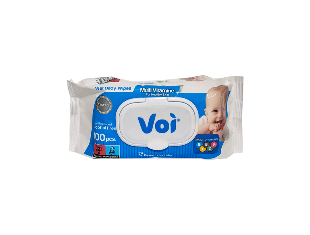 Toallitas Humedas Voi Baby Con Multivitaminas 100Uds