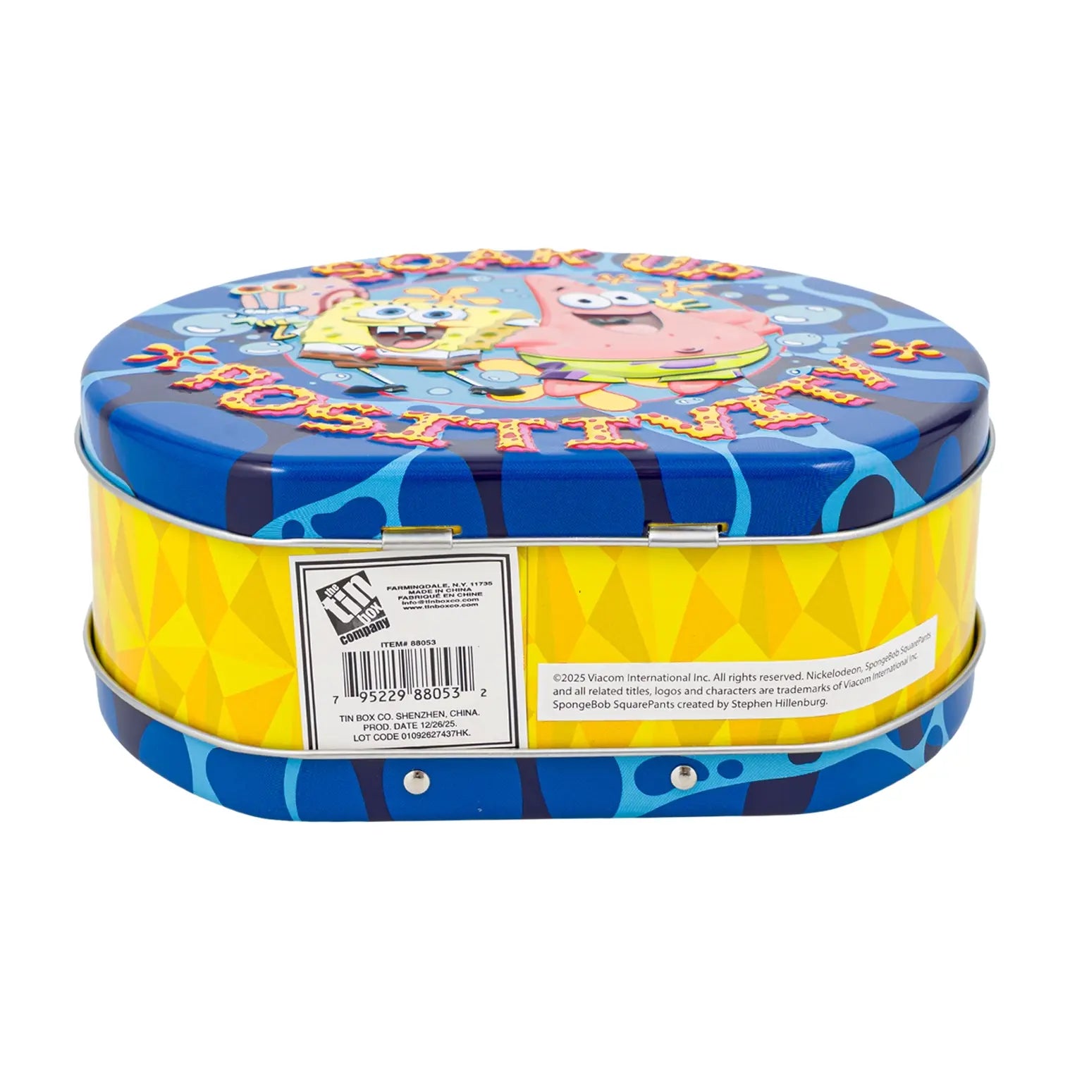 Lonchera Metálica para Almuerzo, Bob Esponja Diseño Surtido 16 × 18 cm