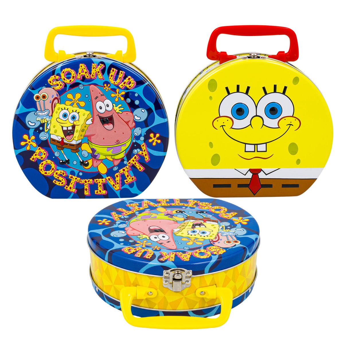 Lonchera Metálica para Almuerzo, Bob Esponja Diseño Surtido 16 × 18 cm