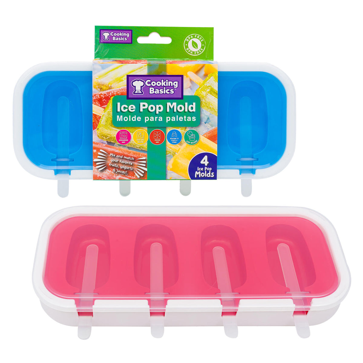 Molde de Silicona para Helados, 4 Espacios