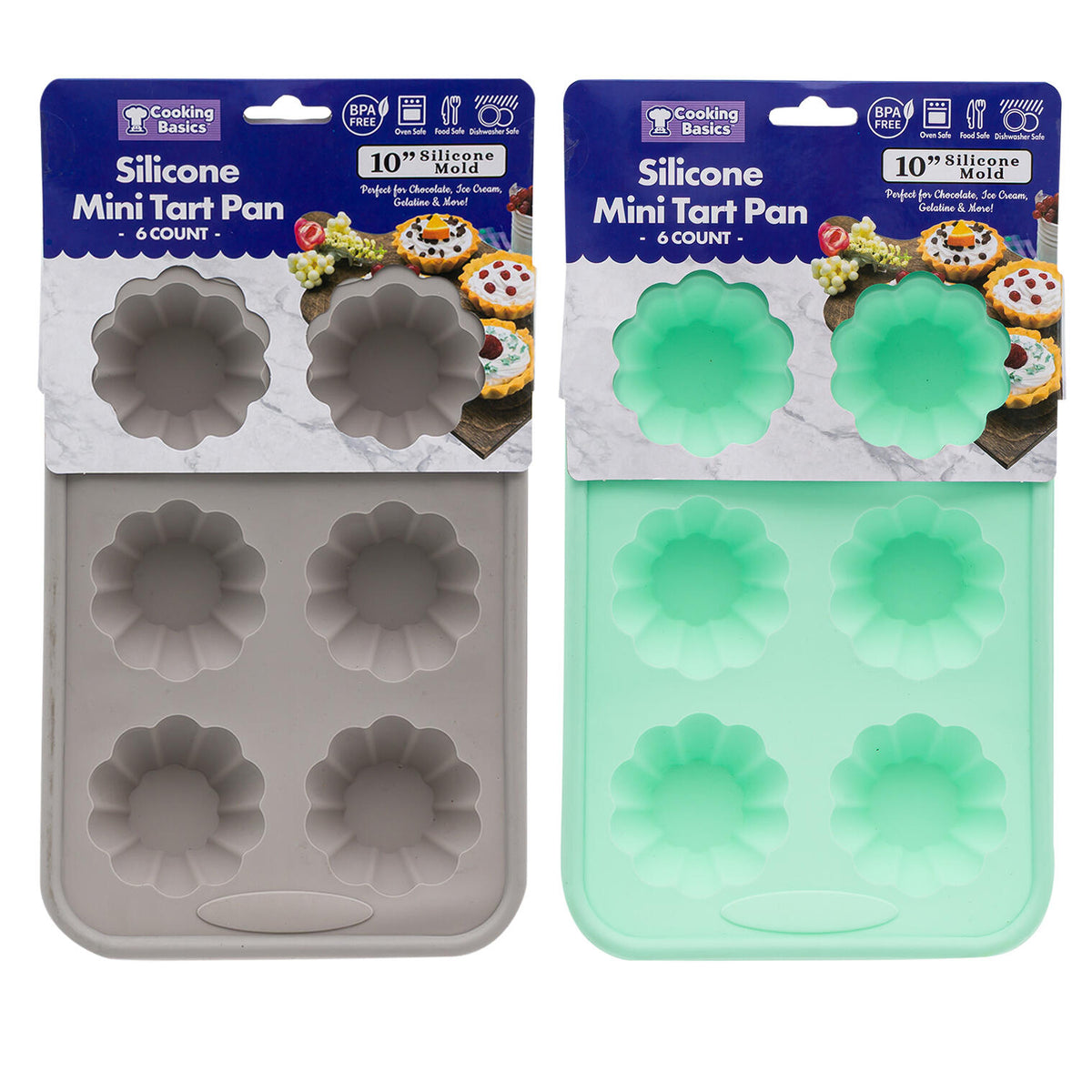 Molde de Silicona para Cupcakes, 6 Espacios