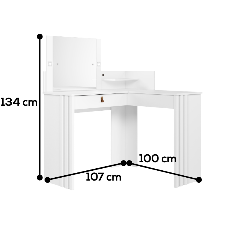 Tocador Escritorio Glow Blanco LED