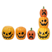 Torre Calabaza 3 Pcs Plast 63Cm Halloween
