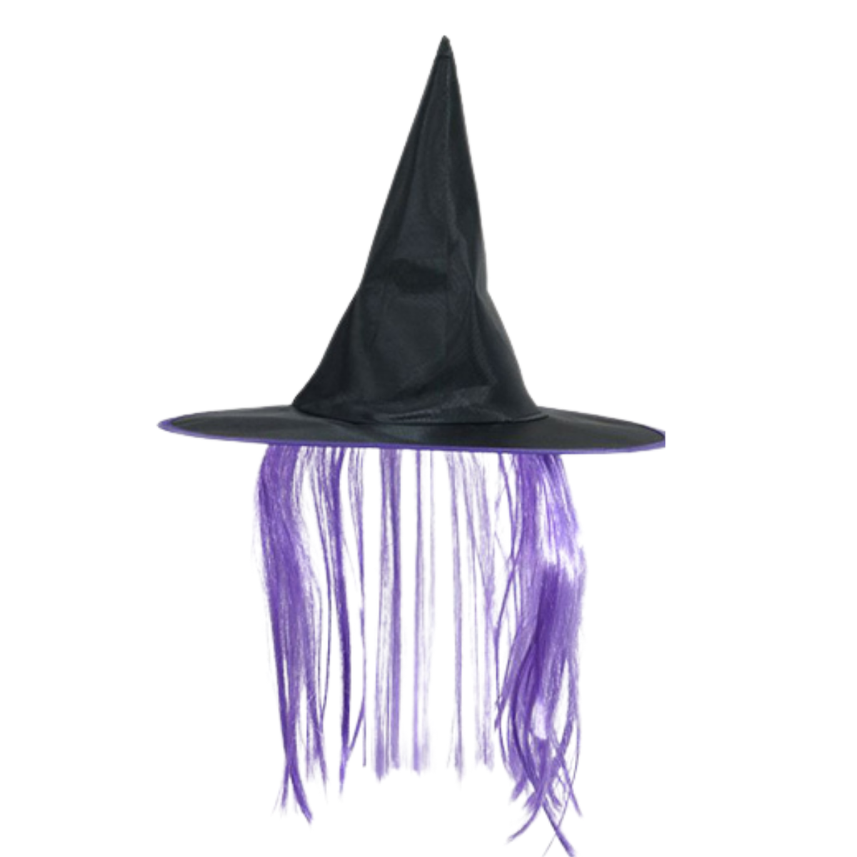 Sombrero De Bruja Con Pelo Halloween