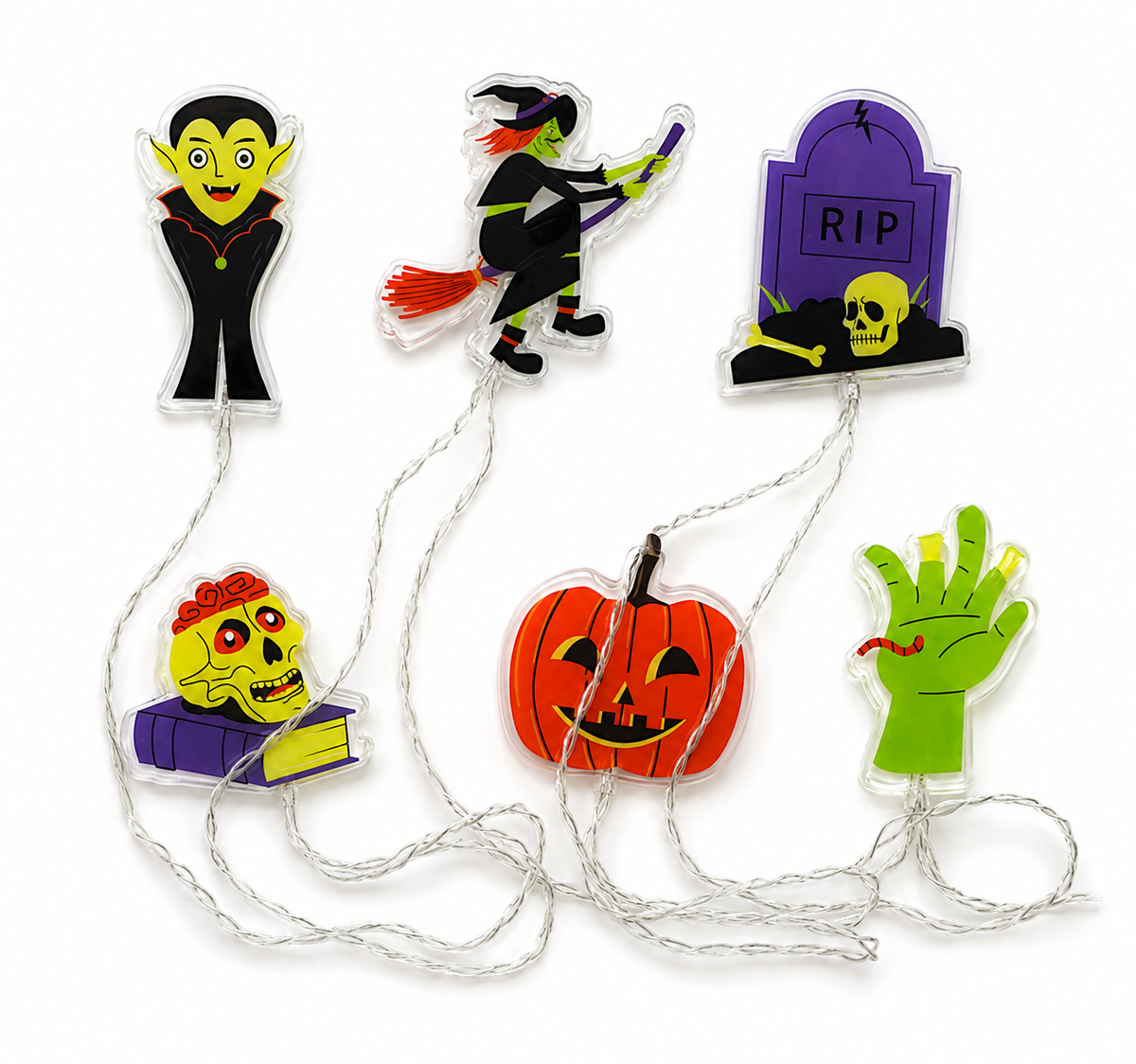 Luces De Acrilico Baterias Halloween