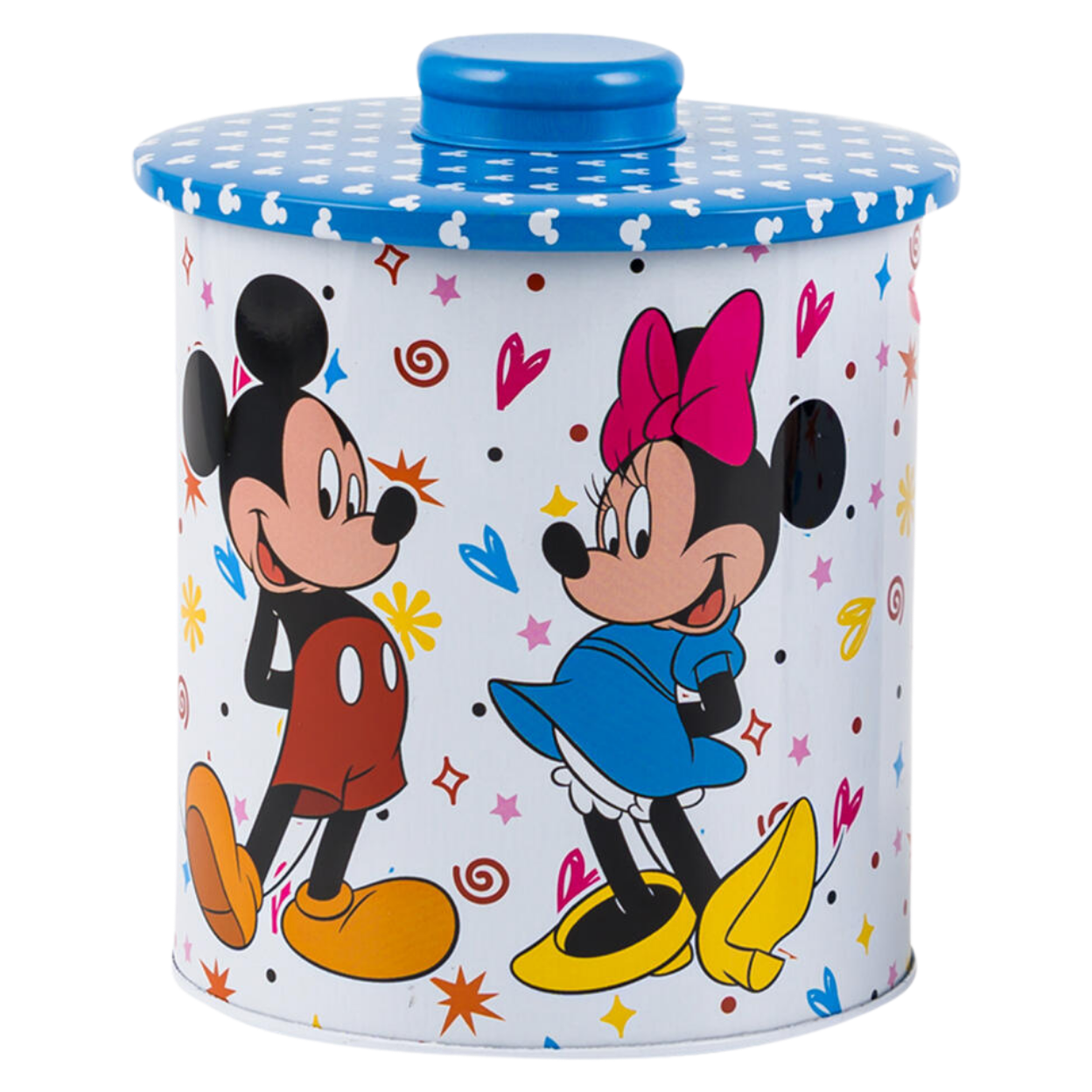 Recipiente Metálico con Tapa Mickey Mouse, 2000 ml