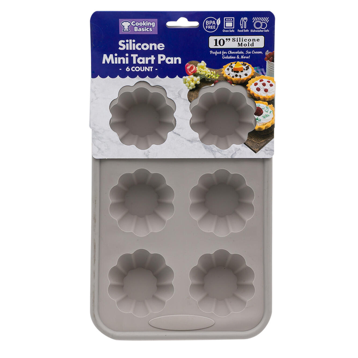 Molde de Silicona para Cupcakes, 6 Espacios