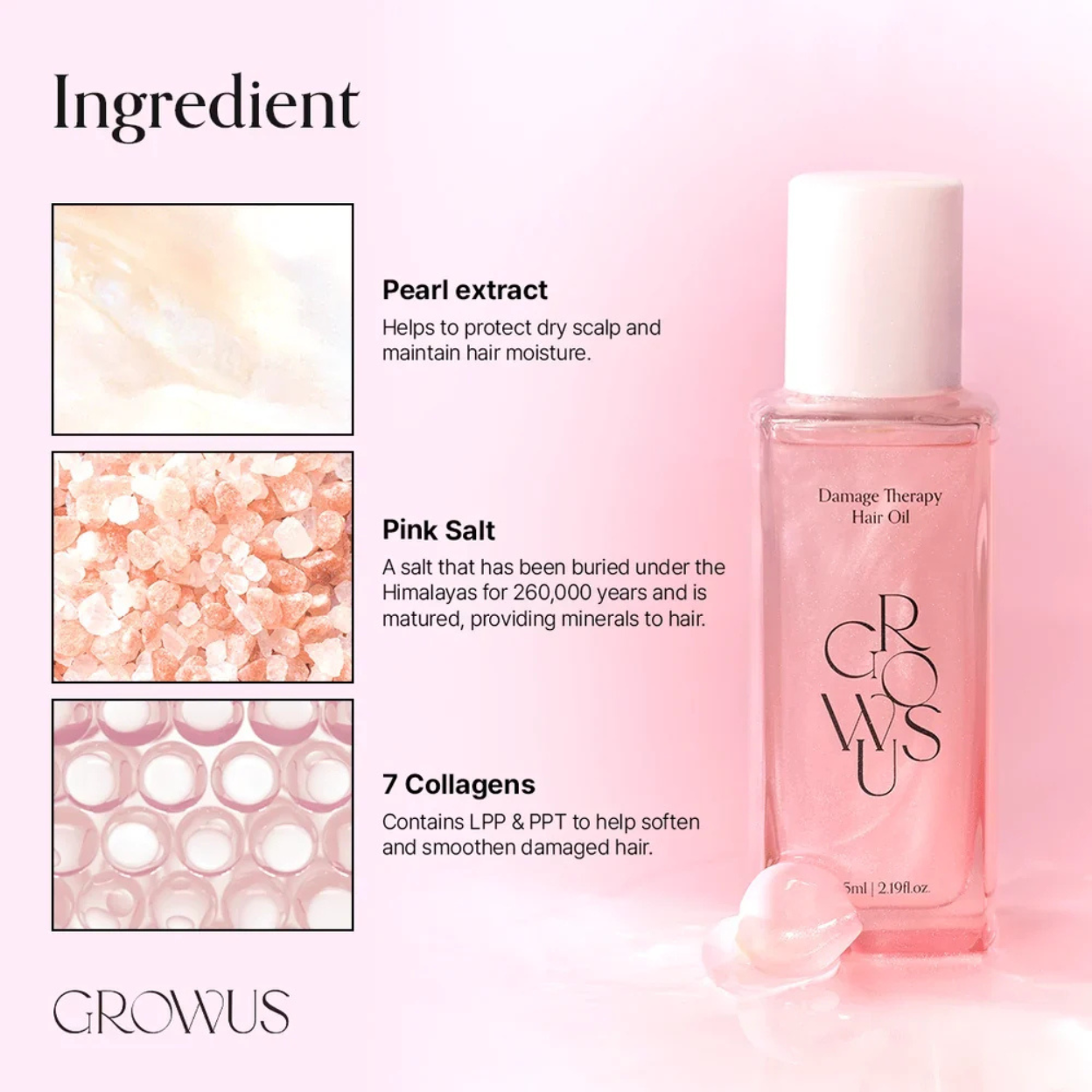 Aceite Capilar Growus 65Ml