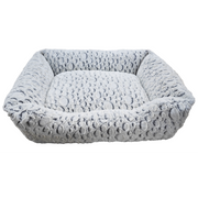 Cama para mascotas diseño felpa animal print