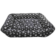 Cama para mascotas diseño huellas