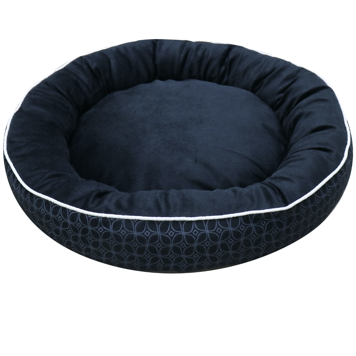 Cama redonda estampada para mascotas